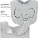 The Peanutshell Baby Boy or Girl Terry Bibs Set of 10-100% Cotton, Soft, Absorbent Baby Bibs for Boys and Girls, Unisex Toddler Baby Boy or Girl Bibs Set, Newborn & Infant Bib - Soft Neutral
