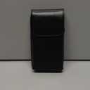 Holster for iPhone 17, 17 Pro, 16, 16 Pro, 15, 15 Pro, 14, 14 Pro, 13, 13 Pro, 12, Galaxy S26, S25, S24, Premium Leather Pouch with Belt Clip Phone Holster Belt Case, Black -M