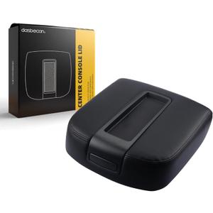 Dasbecan Center Console Armrest Lid Cover Compatible with 2007-2014 Chevy Avalanche Silverado Suburban 1500 2500 GMC Yukon Sierra 2500HD 3500HD Armrest Center Console Cover Lid Kit 15217111(Black)
