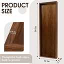 MAONAME Extra Large Ottoman Tray, 36 x 12 Inches Black Walnut Wooden Tray