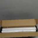 Matte White Curtain Rod for Windows 28 to 86 Inch, Internal Splicing 1 Inch Diameter Disc, Adjustable Room Darkening Curtain with Aluminum Finials and Brackets, Wrap Around Design