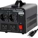 Yinleader 2000W Step Up/Down Transformer,Convert 110/120V to 220/240 Volt OR Convert 220V to 110V Voltage Converter with 2US&2 EU outlets