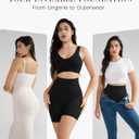 Tummy Control Shapewear for Women,Seamless High Waist Underwear, Faja Body Shaper Panties, Thigh Slimming Shorts (Black, XXL)