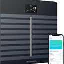 WITHINGS Smart Scales for Body Weight, FSA or HSA Eligible, Body Analysis, Fat Content, Muscle Mass, Bone Density, Visceral Fat, Bathroom Scale, BMI Scales Digital Weight and Body Fat, Bluetooth, WiFi (Black)