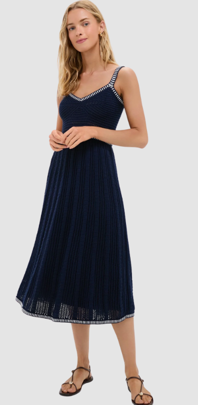 Hyacinth Blue Knitted Dress, Large