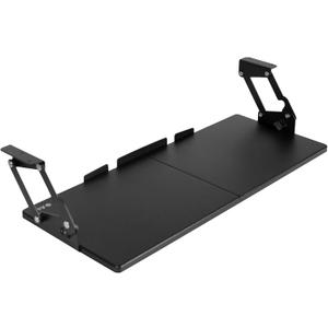 VIVO Large Under Desk 27 x 11 inch Computer Keyboard and Mouse Tray with Swinging Height Adjustment, 12 Settings, Platform Drawer for Typing, Black, MOUNT-KB08S