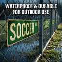 Soccer Gifts Soccer Stuff for Boys 8-12 Sports Poster Wall Decor for Boys Room Vintage Metal Tin Signs Teen Boys Birthday Christmas Wall Art for Bedroom Man Cave