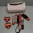 MESCOMB 5 in 1 High-Speed Hot Air Styler - Professional Frizz-Free Hair Dryer Brush, Fast Drying Hair Dryer, No Heat Damage Air Styler Wrap - Curl, Volumize, Straighten with Travel Bag