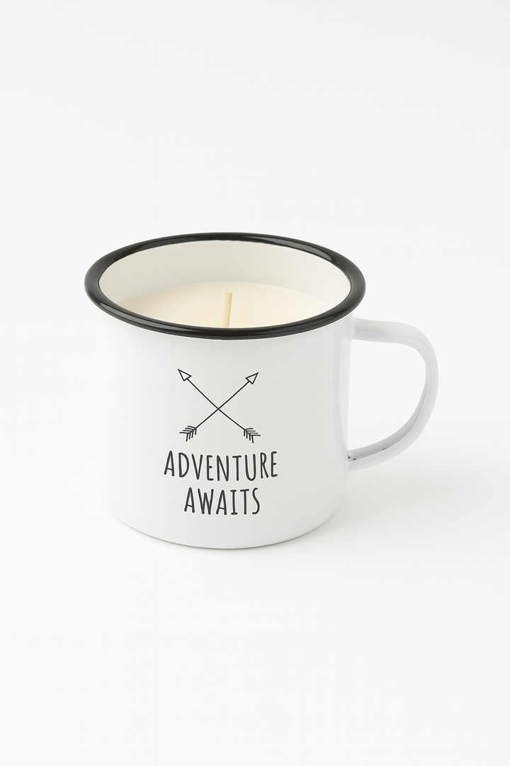 BLUE RIDGE MOUNTAIN CAMPER MUG CANDLE Vanilla Wild Honey 12 OZ