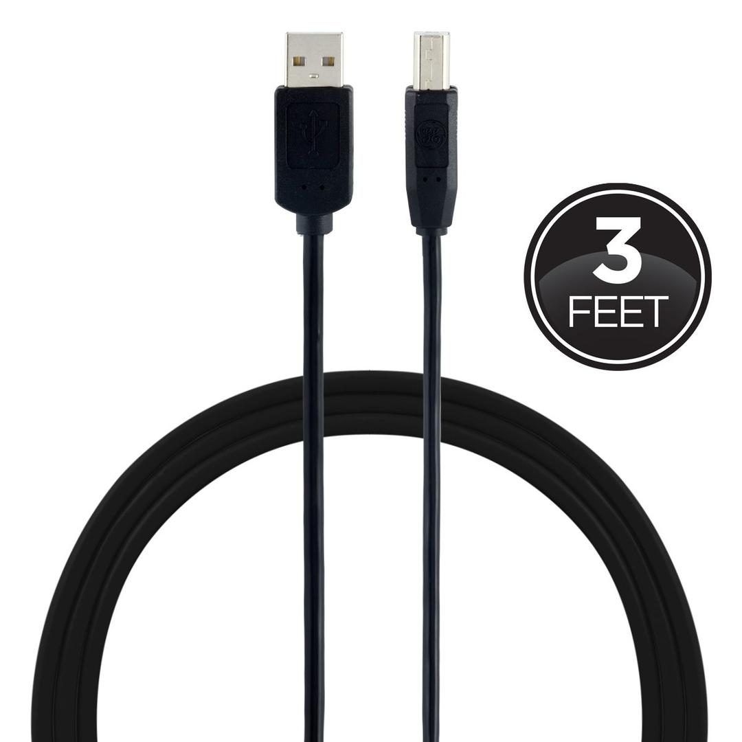 Device Cable, Connua a USB printer or Scanner to a Computer, 3 ft