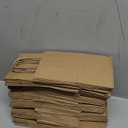 Oikss 100 Pack 5.25x3.25x8.25 Inch Small Plain Natural Kraft Paper Gift Bags with Handles Bulk for Birthday Party Favors Grocery Retail Shopping Business Goody Craft Bags Cub Sacks (Brown 100 Count)