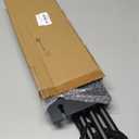 5 Layer Farmhouse Wooden Blanket Ladder 2 in 1 Towel Racks Decorative Rustic Wall Wood Shelf Blanket Holder Quilt Towel Holder Rack for Bathroom Living Room Bedroom(Black)