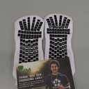 Lux Dual Grip Socks - Soccer Grip Socks for Men and Women. GripArray Performance & Comfort White
