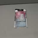 Zase for Motorola Edge (2024) Liquid Glitter Sparkly Bling Cute Clear Phone Case Design for Moto Edge 5G (2024) Floating 3D Butterflies Waterfall Quicksand w/Phone Ring Holder (Gradient Pink Aqua)