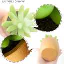VANGOLD (2-Pack) Bring Nature Indoors Artificial Succulents in Fashionable Golden Flower Pots - Perfect for Home, Office, and Event Decor