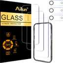 Ailun 3 Pack Screen Protector for iPhone Air [6.5 inch] + 3 Pack Camera Lens Protector with Installation Frame,Dynamic Island Compatible,Case Friendly [Not for iPhone 17/17 Pro/17 Pro Max]