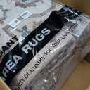 Washable 9x12 Large Area Rug: Non-Slip Stain Resistant Living Room Rugs Vintage Lightweight Durable Bedroom Carpet Soft Medallion Farmhouse Floor Mat for Dining Room Home Office 9x12 Beige/Cream