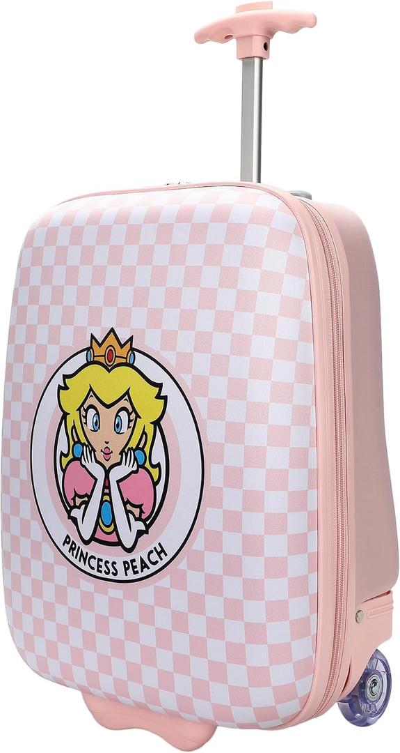 Bioworld Super Mario Brothers Princess Peach Kids' 16.5" Wheeled Luggage, osfa
