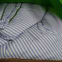 kate spade new york Anemone Field King Comforter Set, 100% Cotton Reversible Cover, All Season 3 Piece Bedding, Machine Washable, Blue Multicolor