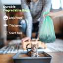 200 Counts AYOTEE Mini Trash Bags,1.2 Gallon Small Compostable Trash Bags,Strong Unscented Compost Bags, Fit 4.5-5 Liter Trash Can,1-1.5 Gallon