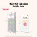 Dream On Me Snooze 2-in-1 Crib Mattress, Dual-Sided for Infants & Toddlers, Waterproof Cover, GREENGUARD Gold Certified, Fits Full Size Crib & Toddler Bed, 52 x 28 x 5