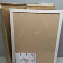 DOLLAR BOSS Distressed White Cork Board, 24"x18" Bulletin Board