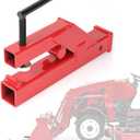 ECOTRIC Clamp On Trailer Hitch 2" Ball Mount Receiver Adapter Bucket Trailer Hitch Competible with Deere Bobcat Tractor Bucket Forklift