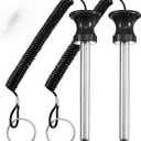 Lasnten Weight Stack Pin Magnetic Universal Gym Weight Pin 0.4 inch Drop Set with Pull Rope for Plate Apertures Above 10.5 mm Heavy Duty