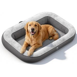 QPAU Inflatable Dog Bed for Home Travel and Outdoor, Pet Mattress for Small, Medium & Large Dogs (Pump Included