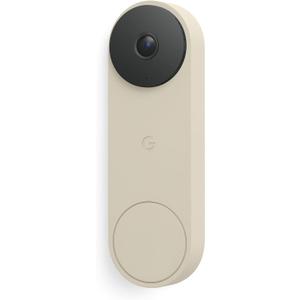 Google Nest Doorbell (Wired, 3rd Gen) - 2K Video and Gemini, Live View, Night Vision, 2-Way Audio - Works with Google Home - 2025 Model - Linen