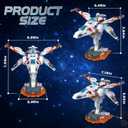 STEM 3 in 1 Space Vehicle Building Set - Creative Play Space Building Set with Spacecraft Model, Drone, and Wing Fighter, Great Birthday Gift Toy for Star Fans Kids Boys Ages 8+