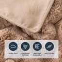 Berkshire Faux Fur & Velisse Reversible Blanket - Ultra Soft Plush Blanket for Couch and Bed, Luxury Fluffy Sofa Decor, 90" x 108", Cowboy Buffalo