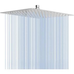 NearMoon Rain Shower Head, High Flow Stainless Steel Square Rainfall Shower, Waterfall Bath Shower Body Covering, Ceiling or Wall Mount (12 Inch, Chrome Finish)