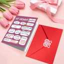 TOYPOPOR Mother's Day Card, Happy Mother's Day Mom Gift, Father's Day Greeting Cards with Blank Cards, Envelopes, Stickers and Pens, Personalized Gift for Mom Dad Wife Husband from Daughter Son