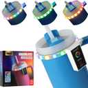 Colorful Light Accessories for Stanley Quencher H2.0/ProTour Tumbler Cup 20oz/30oz, Decorative Lights for Stanley Cup, Smart Bluetooth APP Control, Adjustable, Rechargeable,Home, Party