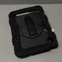 SEYMAC stock Case for iPad (A16) 11th/10th Generation 11''/10.9'' 2025/2022, Full-Body Drop Protection Case with Screen Protector &360 Rotate Hand Strap/Stand, Black