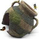 relaqcc Aquarium Decor Ruins Leaning Vase Hideaway Cave, Betta Fish Tank Accessories for Goldfish, Shrimp, Conch, Cichlid