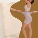 FINETOO High Waisted Tummy Control Underwear for Women Seamless Shapewear Panties Boy Shorts Ladies No Show Boxer Briefs (Small)