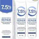2pcs 7.5% Hydroxyapatite Toothpastes for Enamel Protection and Tooth Strengthening, 7.5% Nano Hydroxyapatite Toothpaste White Tooth Repair, Fluoride-Free, Gentle Mint, Fresh Breath