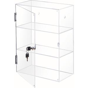 Acrylic Display Case with Lock – Acrylic Storage Chest for Figures, Collectibles, Jewelry, Expensive Items & More – Secure and Organized Storage (5" Fixed)