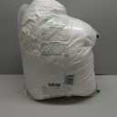 Serta Goose Feather Down Fiber Cotton Comforter Queen Size - 100% Cotton Duvet Insert - Hotel Luxury Hypoallergenic Bedding Comforter All Season Medium Warmth 90 x 90 Inch White