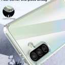 Foluu Slim Fit Case for Samsung Galaxy A36 5G - Transparent Hard PC Back & Soft TPU Bumper, Shockproof Protective Case for Samsung Galaxy A36 5G 2025 (Clear)