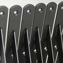 4 Pack L10 x H 8" Black Heavy Duty Shelf Brackets with Screws Metal Shelf Brackets Shelf Support Angle Brackets for Shelves L Brackets Heavy Duty Floating Shelf