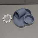 Car Seat Cup Holder Snack Tray: Travel Tray for Kids Car Seat Food Tray for Kids Travel, Toddler Carseat Eating Plate Table, Kid Road Trip Table Essentials Accessories, Grey