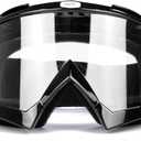 JAMIEWIN Motocross Goggles ATV Dirt Bike Motorcycle UTV MX OTG Offroad Riding Goggles Clear Lens Anti UV Dustproof Anti Fog Racing Skiing for Men Women Youth Kids
