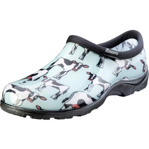 Sloggers Women's Waterproof Rain and Garden Shoe with Comfort Insole, Cow-abella Mint, Size 7