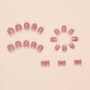 French Tip Press on Nails Short Square Fake Nails with Designs Short Glue on Nails White French False Nails Gel Artificial Acrylic Nails Kit Ombre Full Cover Stick on Nails for Women 24Pcs