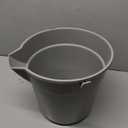 Winco Heavy-Duty Plastic Bucket/Utility Pail with Pour Spout, 10 Quarts, Gray