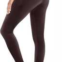 GAYHAY High Waisted Leggings with Pockets for Women - Buttery Soft Yoga Pants for Gym Workout, Athletic Running (Large-X-Large, Brown)
