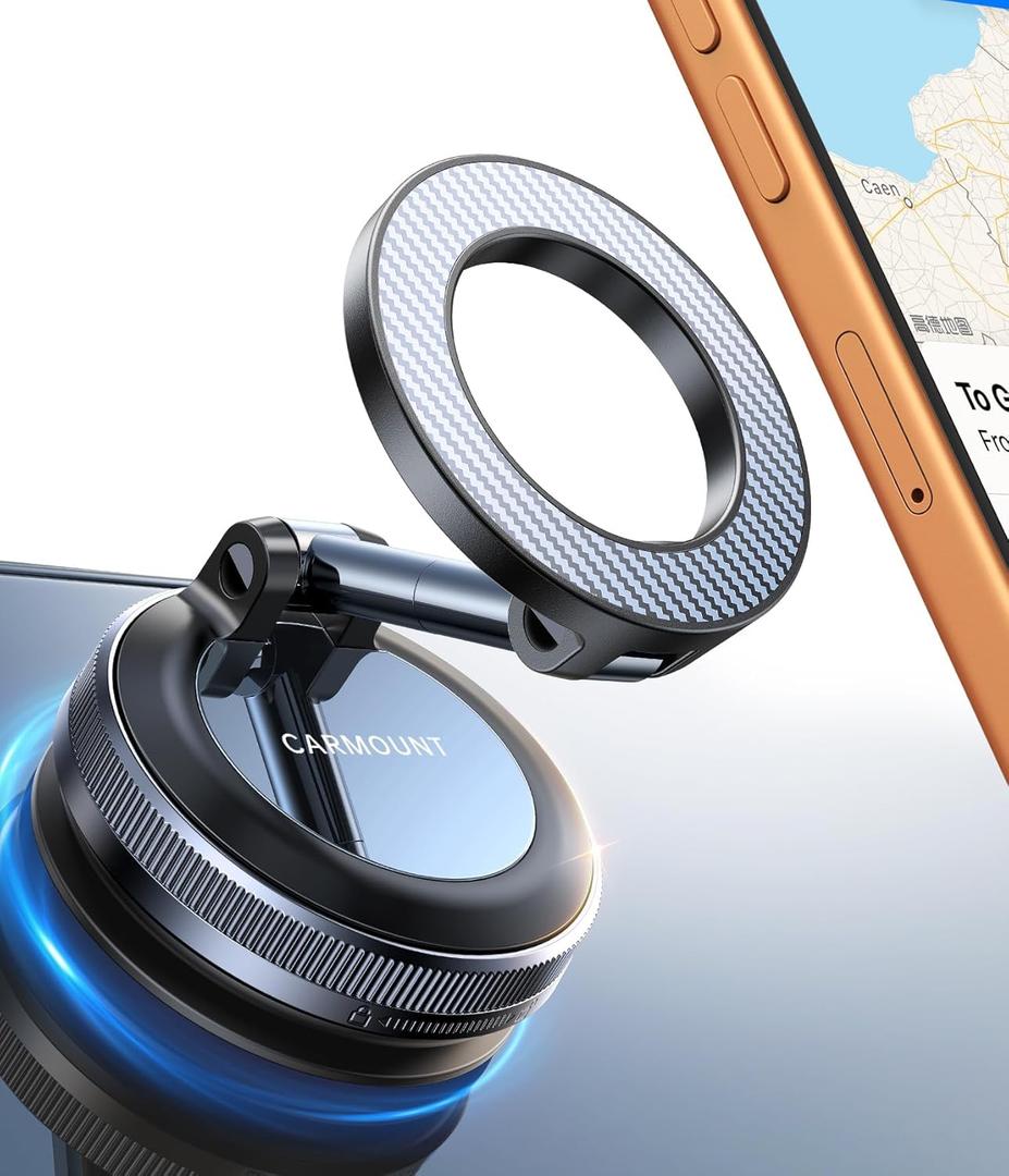 for Magsafe Car Mount carmount 2.0 Magnetic Phone MountTrue Military-Grade Durability Vacuum Magnetic Phone Holder for Car Tripod Cell Phone Car Mount Gifts for Mothers Day for iPhone 17 16 Samsung